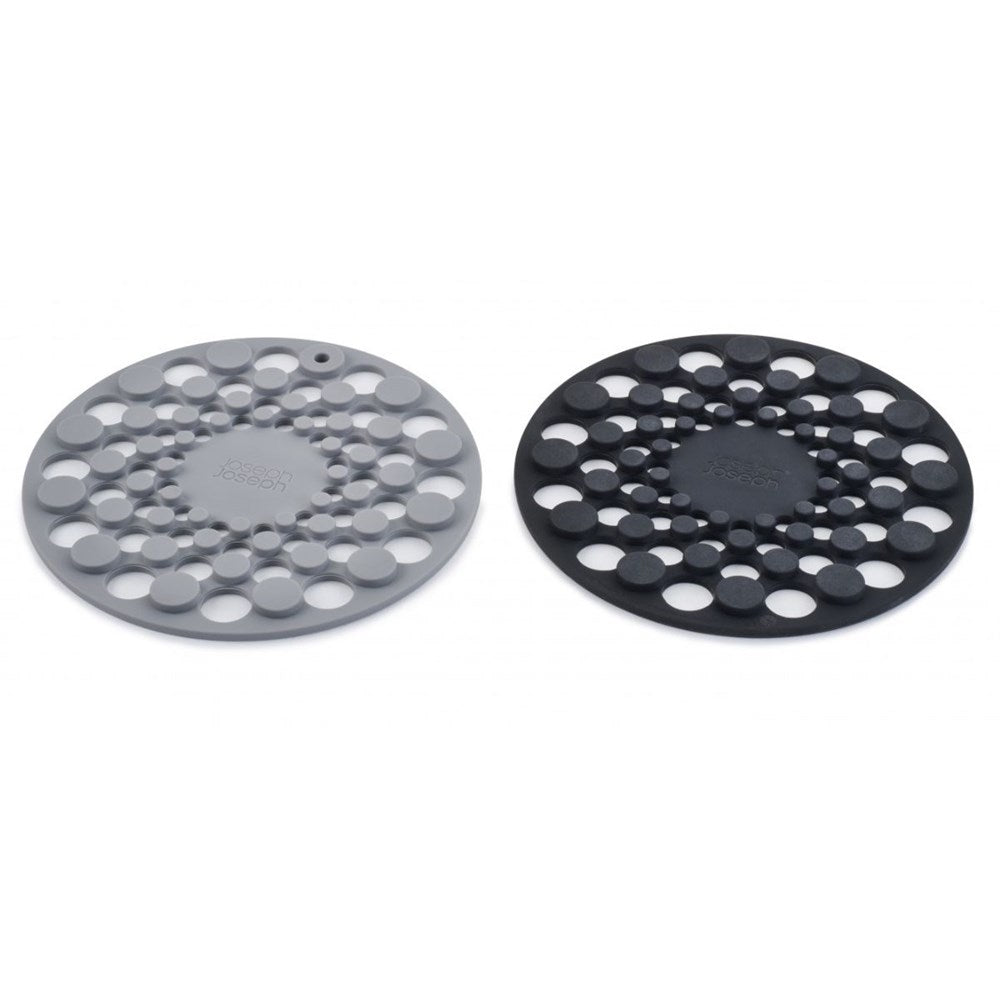 Joseph Joseph Spot-On Set of 2 Silicone Trivets (Round) - Grey