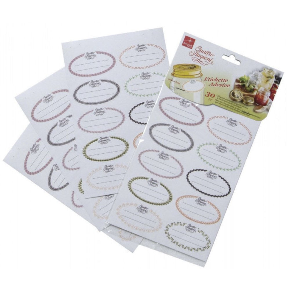 Bormioli Rocco Quattro Stagioni Stickers - Set of 30