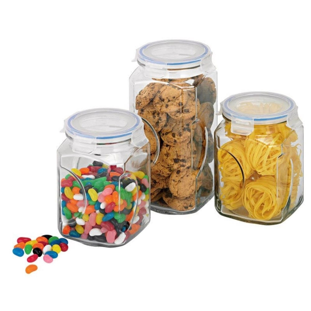 Glasslock Glass Storage Canister Set - 3 Piece