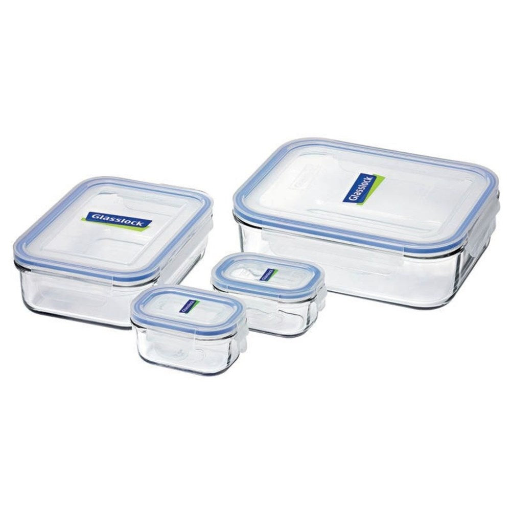 Glasslock Tempered Glass Food Container Set - 4 Piece