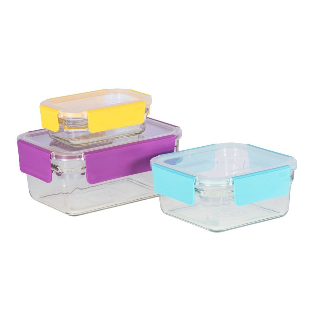 Glasslock Premium Oven Safe Container Set - 3 Piece