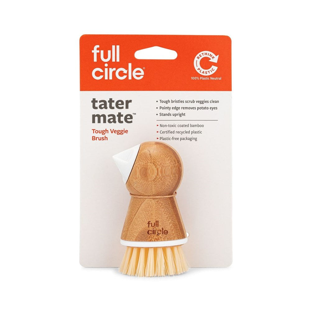 Full Circle Eye-Removing Potato Scrubber - White