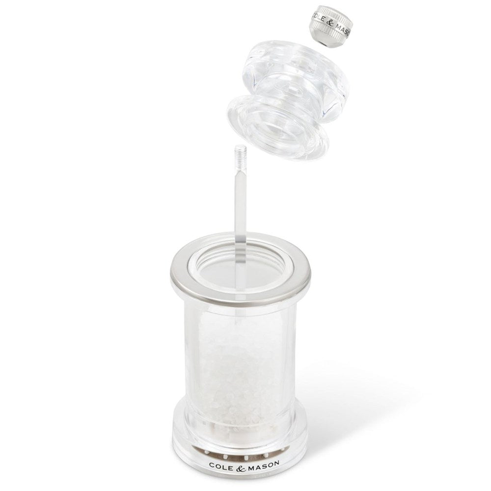 Cole & Mason 605 Acrylic Salt Mill - 15cm