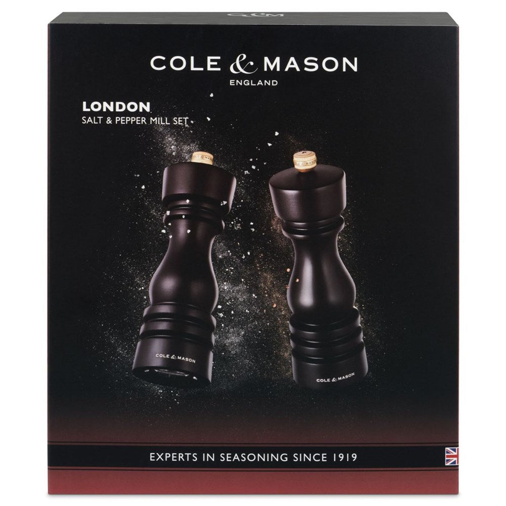 Cole & Mason London Mills Chocolate Wood Gift Set - 18cm