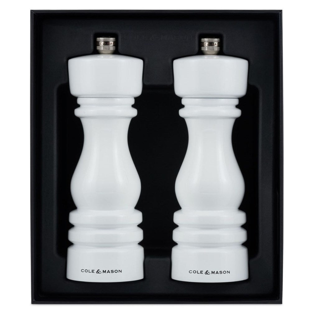 Cole & Mason London Mills White Gloss Gift Set - 18cm