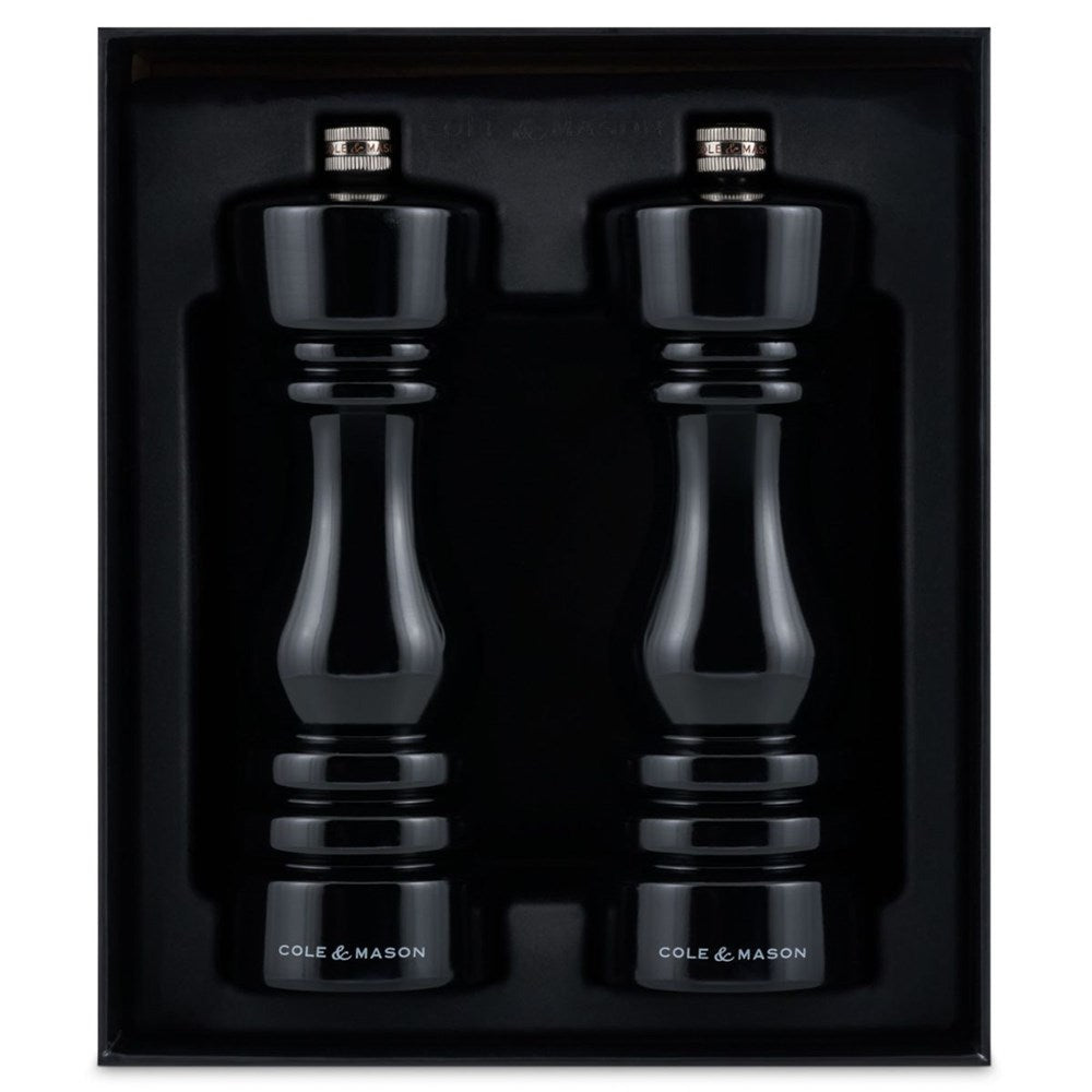 Cole & Mason London Mills Black Gloss Gift Set - 18cm