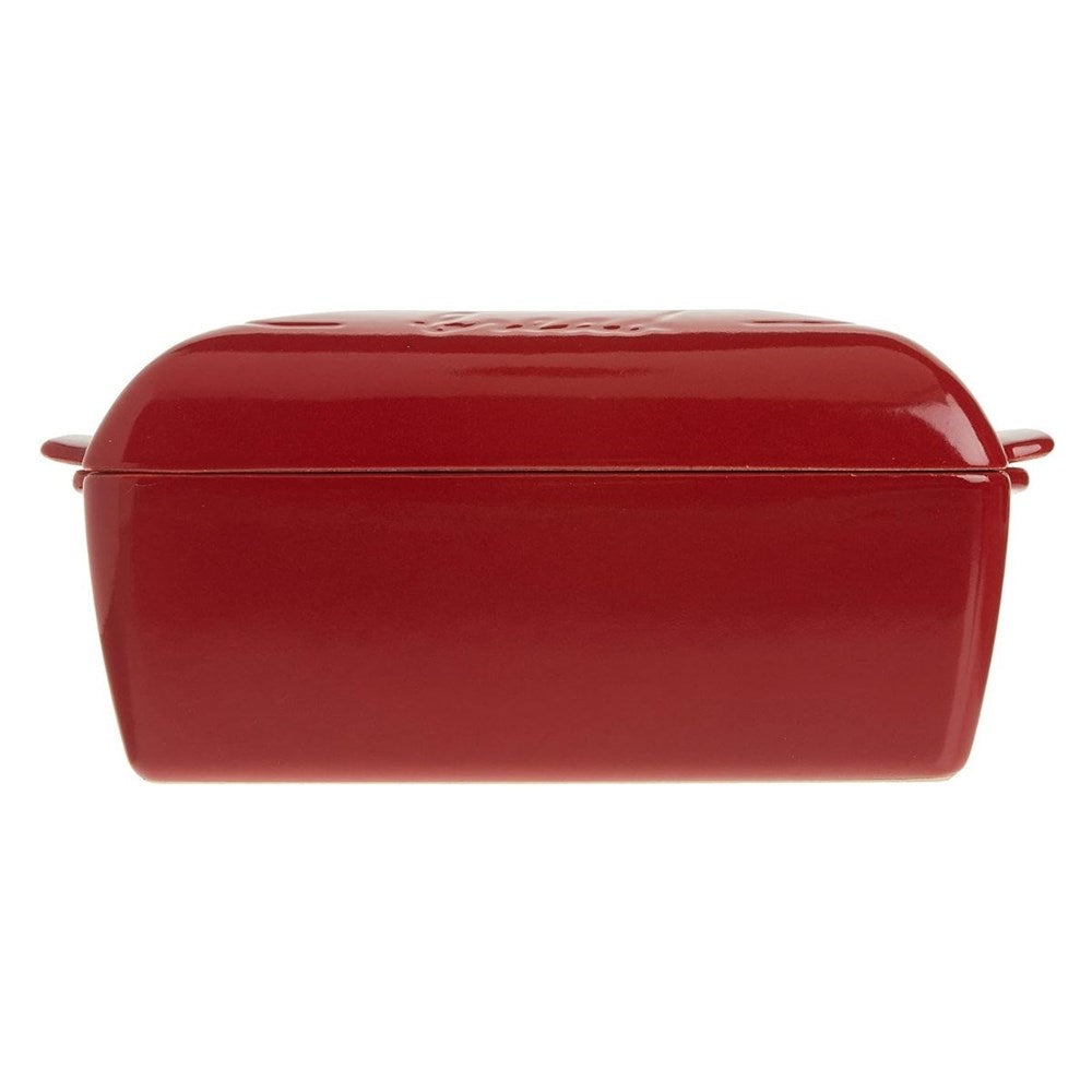 Emile Henry Bread Loaf Baker - 24cm, Burgundy, 24 x 15 x 12.5cm