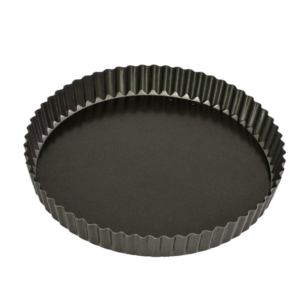 Bakemaster Non-Stick Fluted Round Quiche Pan - 25cm