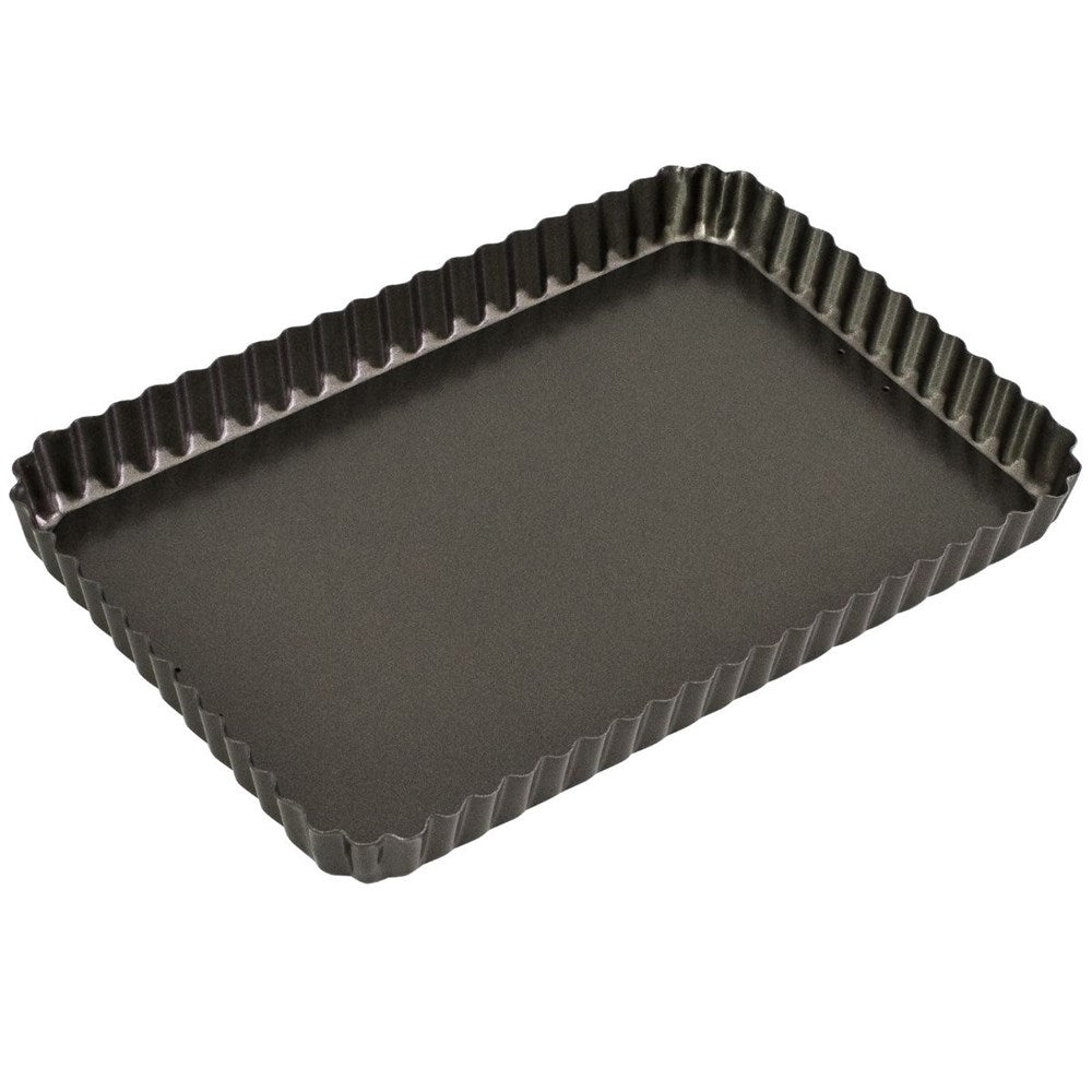 Bakemaster Non-Stick Fluted Rectangular Quiche Pan - 31cm x 21cm