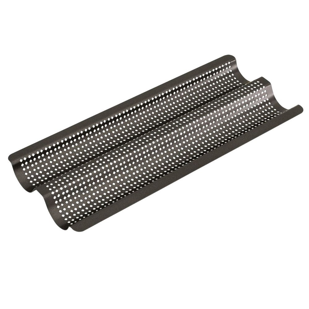 Bakemaster Non-Stick Perfect Crust Baguette Tray - 39cm x 16cm