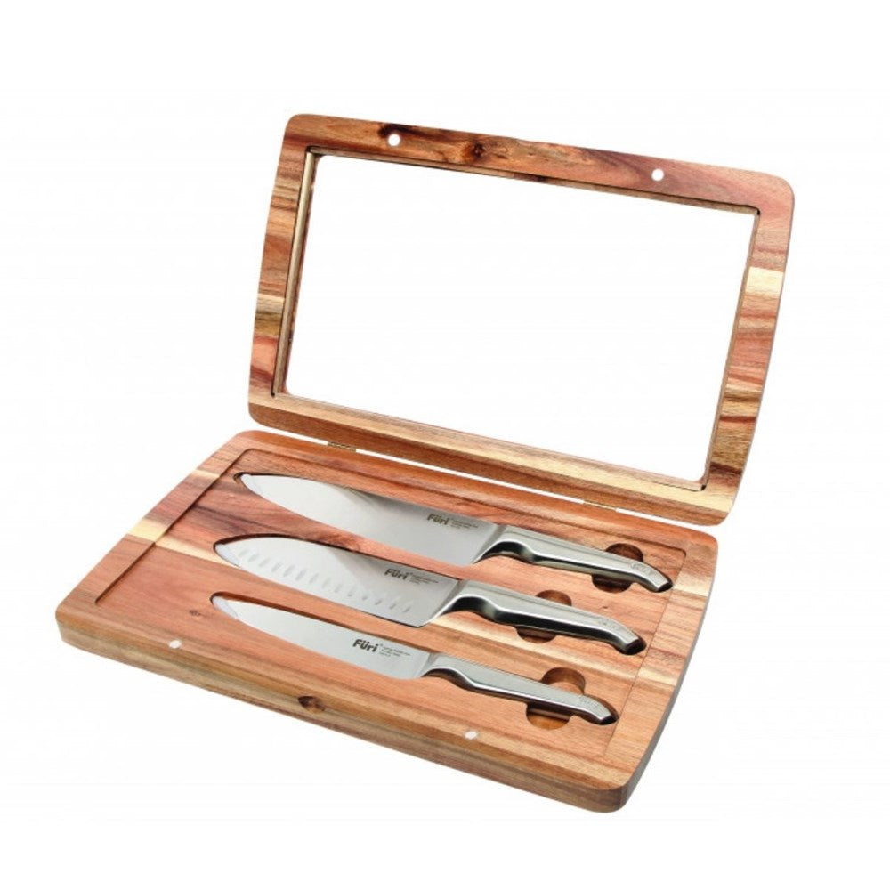 Furi Pro Acacia Knife Piece Set - 3 Piece