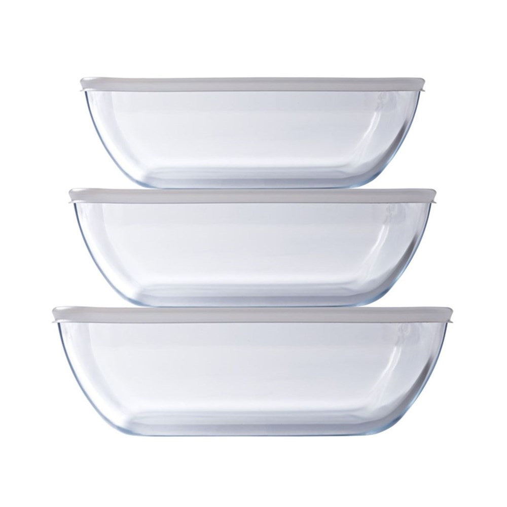 O'Cuisine 6 Piece Storage Set (3 Dishes + 3 Lids)