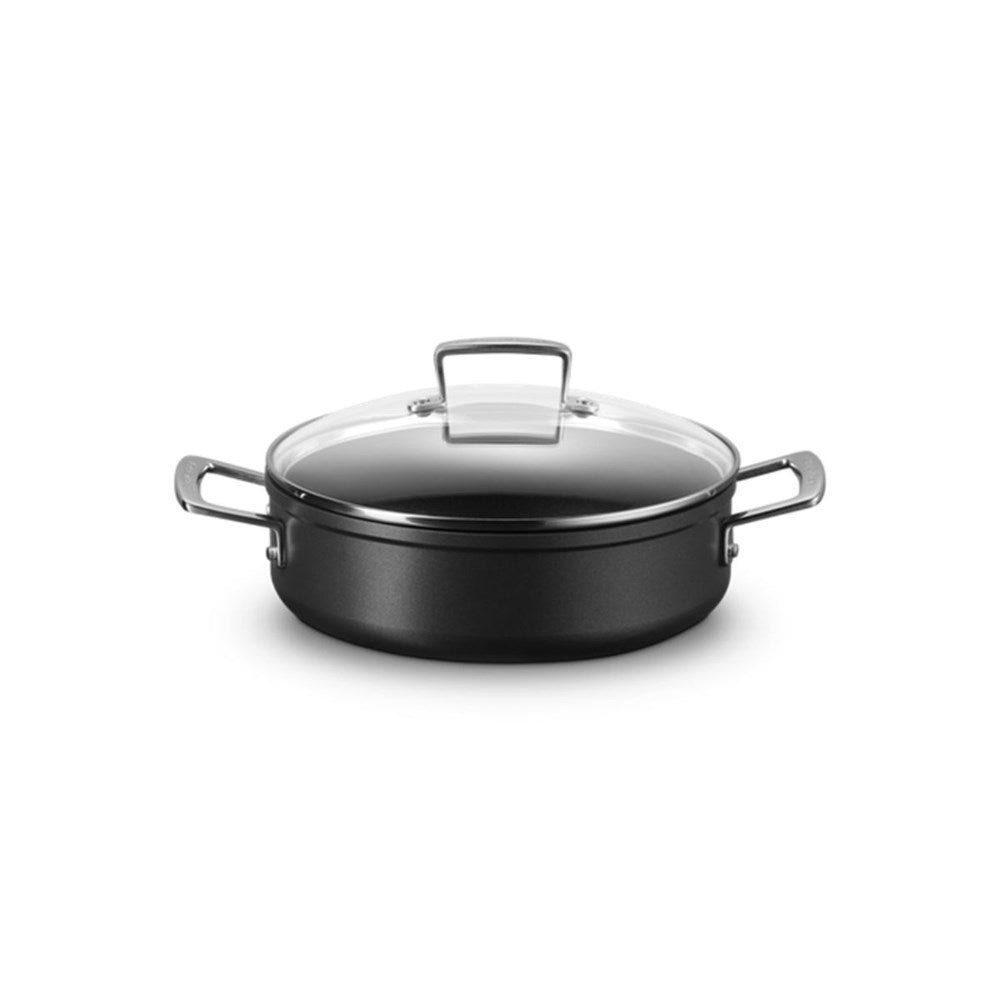 Le Creuset Toughened Non-Stick Sauteuse Pan with Lid - 24cm