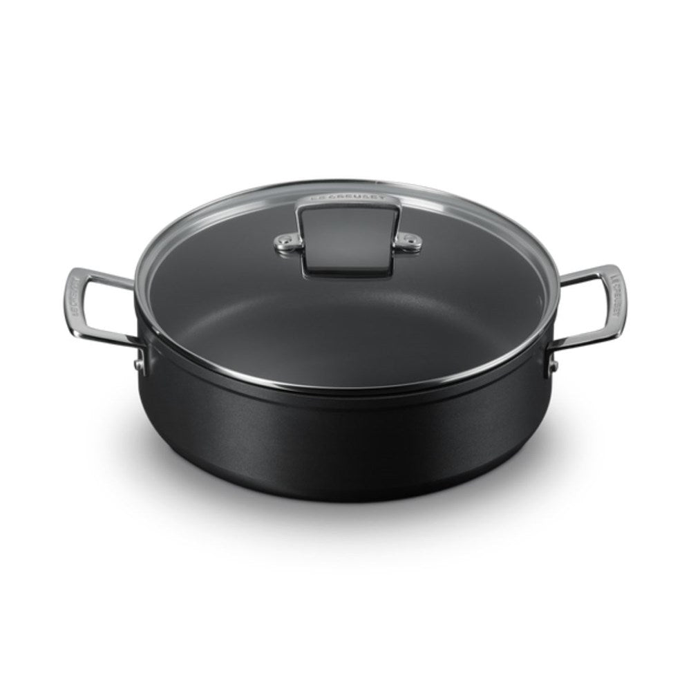 Le Creuset Toughened Non-Stick Sauteuse Pan with Lid - 28cm