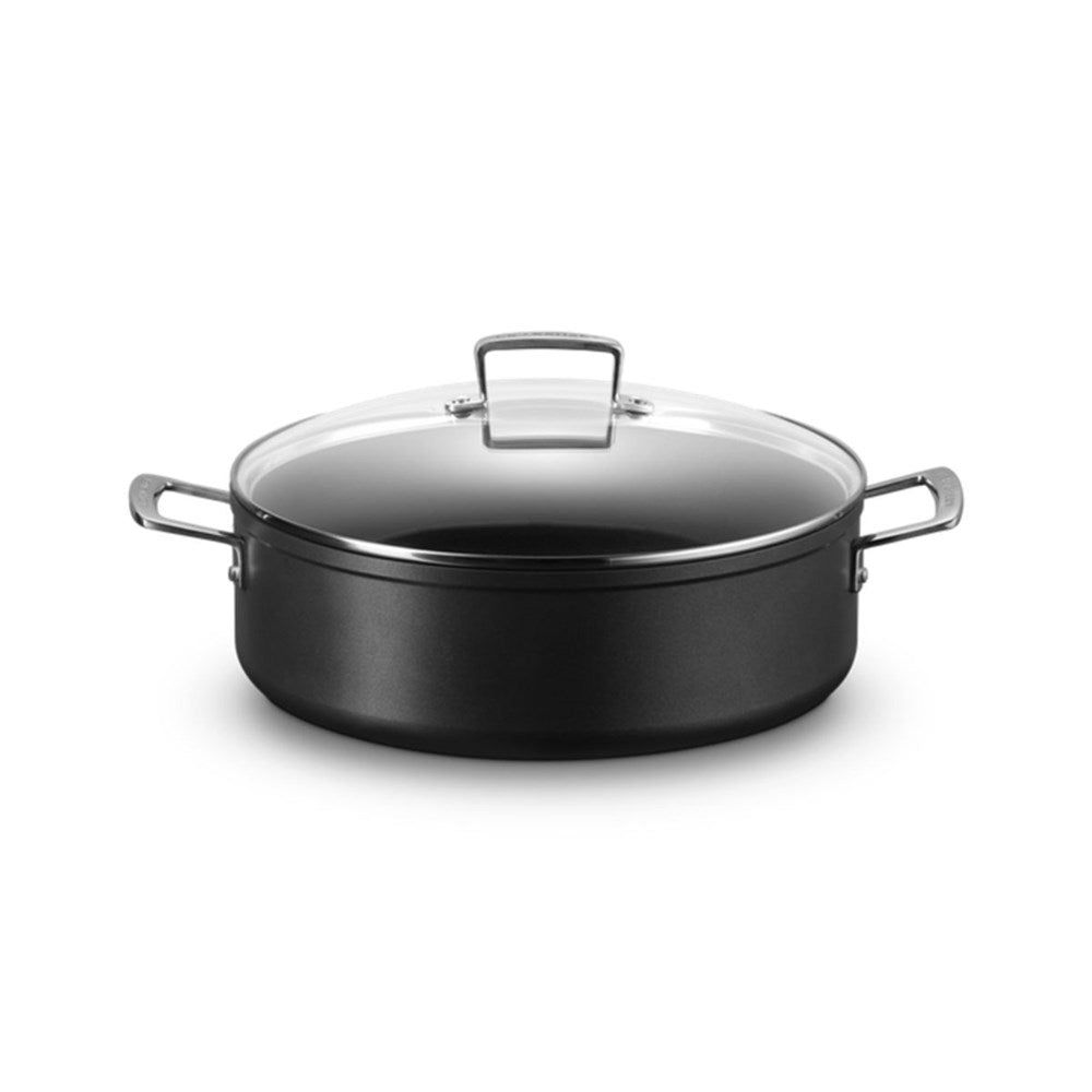 Le Creuset Toughened Non-Stick Sauteuse Pan with Lid - 30cm