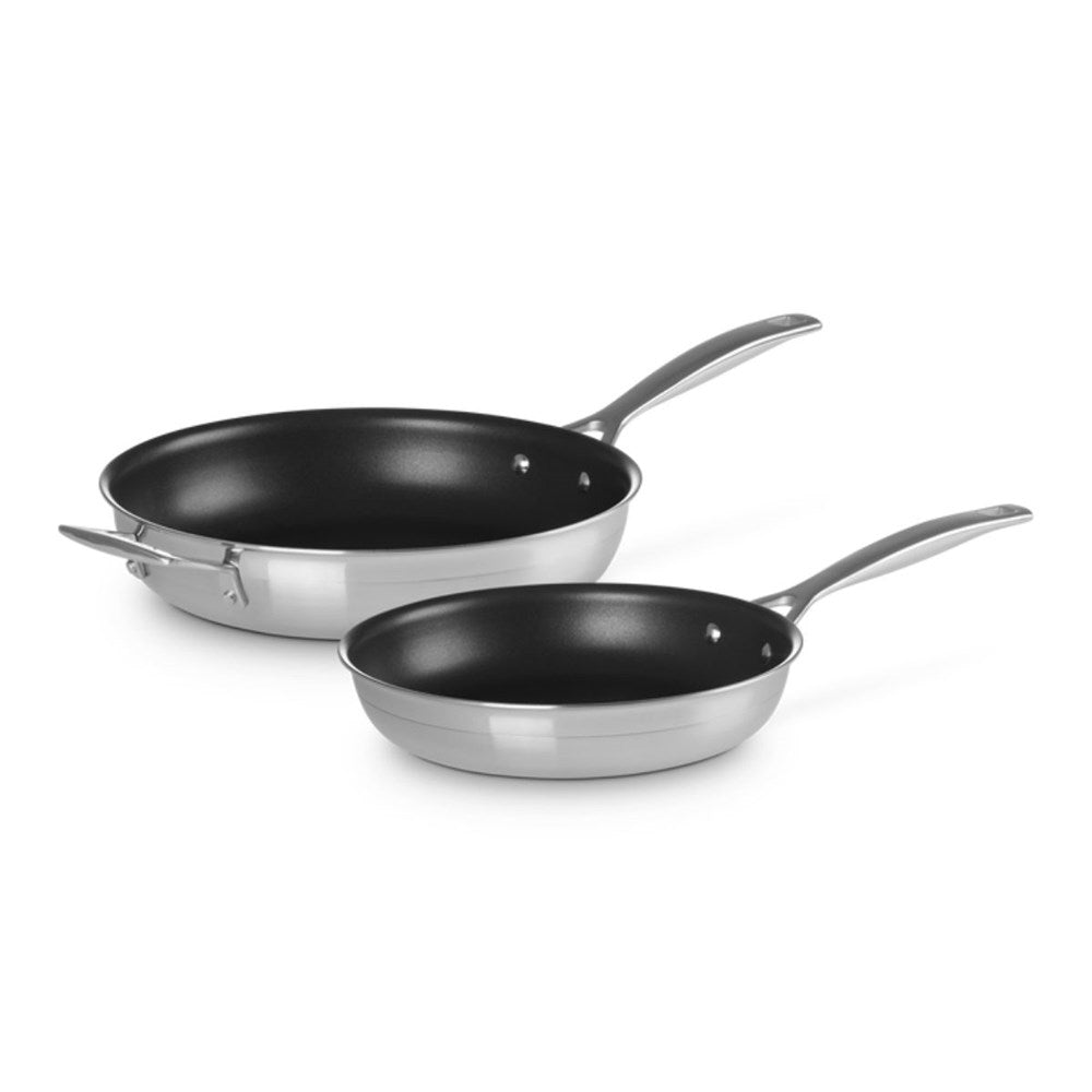 Le Creuset 3 Ply Stainless Steel Non-Stick Fry Pan Set - 2 Piece