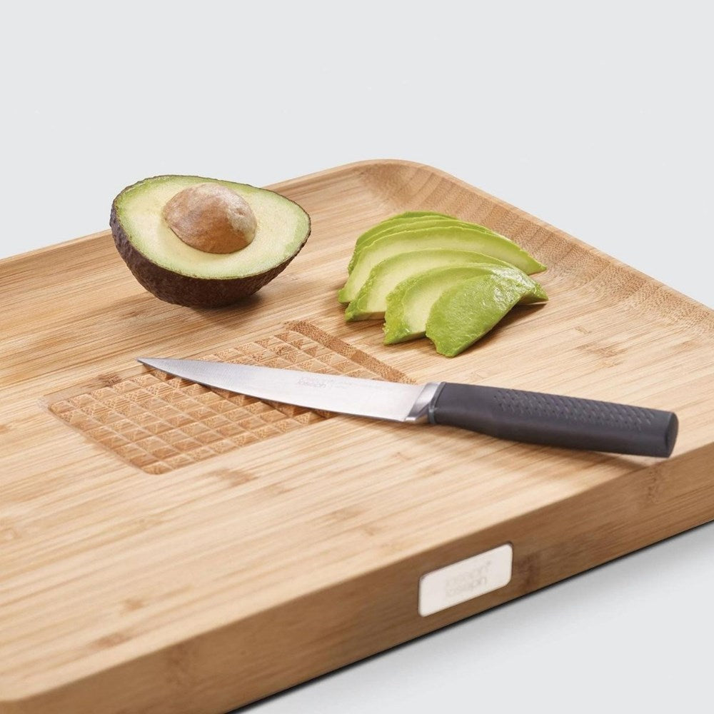 Joseph Joseph Cut and Carve Bamboo Chopping Board