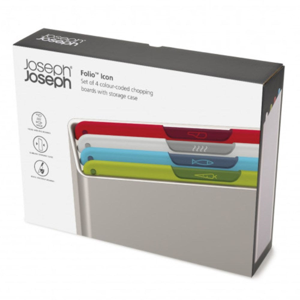 Joseph Joseph Folio Icon 4-Piece Chopping Board Set Regular