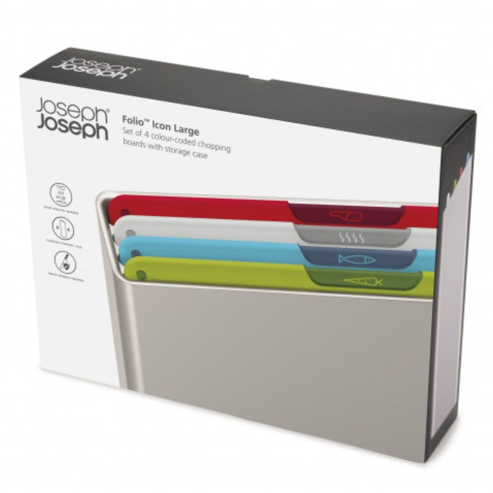 Joseph Joseph Folio Icon 4-Piece Chopping Board Set - Large