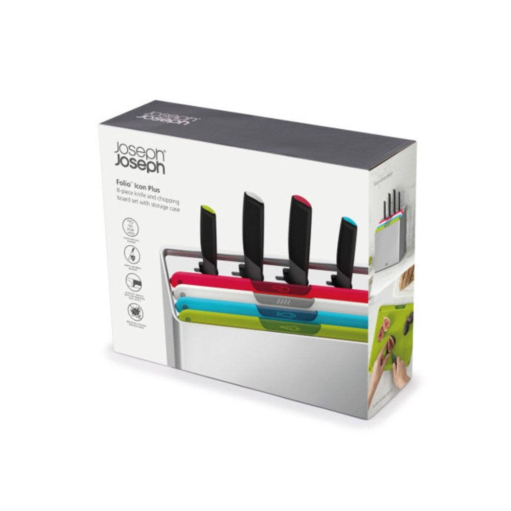 Joseph Joseph Folio Icon Plus 8 Piece Knife & Board Set