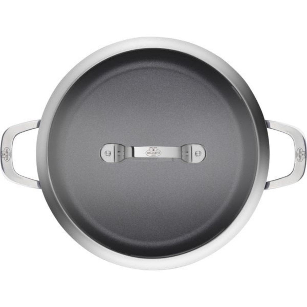 Ballarini Alba Saute Pan with 2 Handles and Lid - 24cm