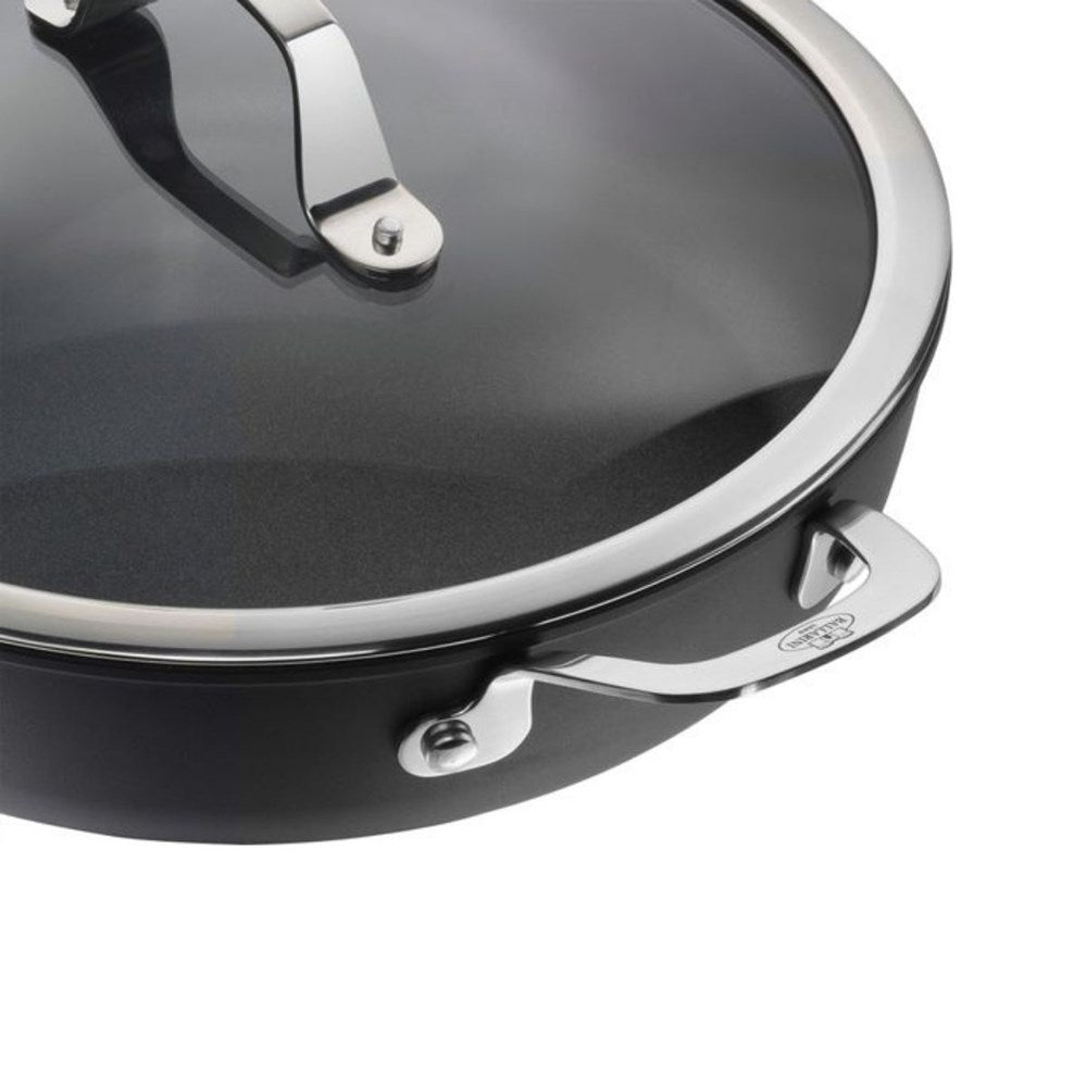 Ballarini Alba Saute Pan with 2 Handles and Lid - 28cm