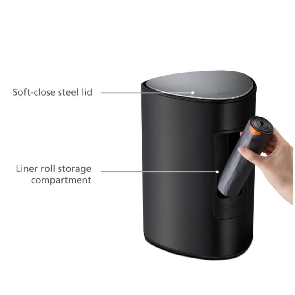 Joseph Joseph Easystore 5L Pedal Bin Matte Black