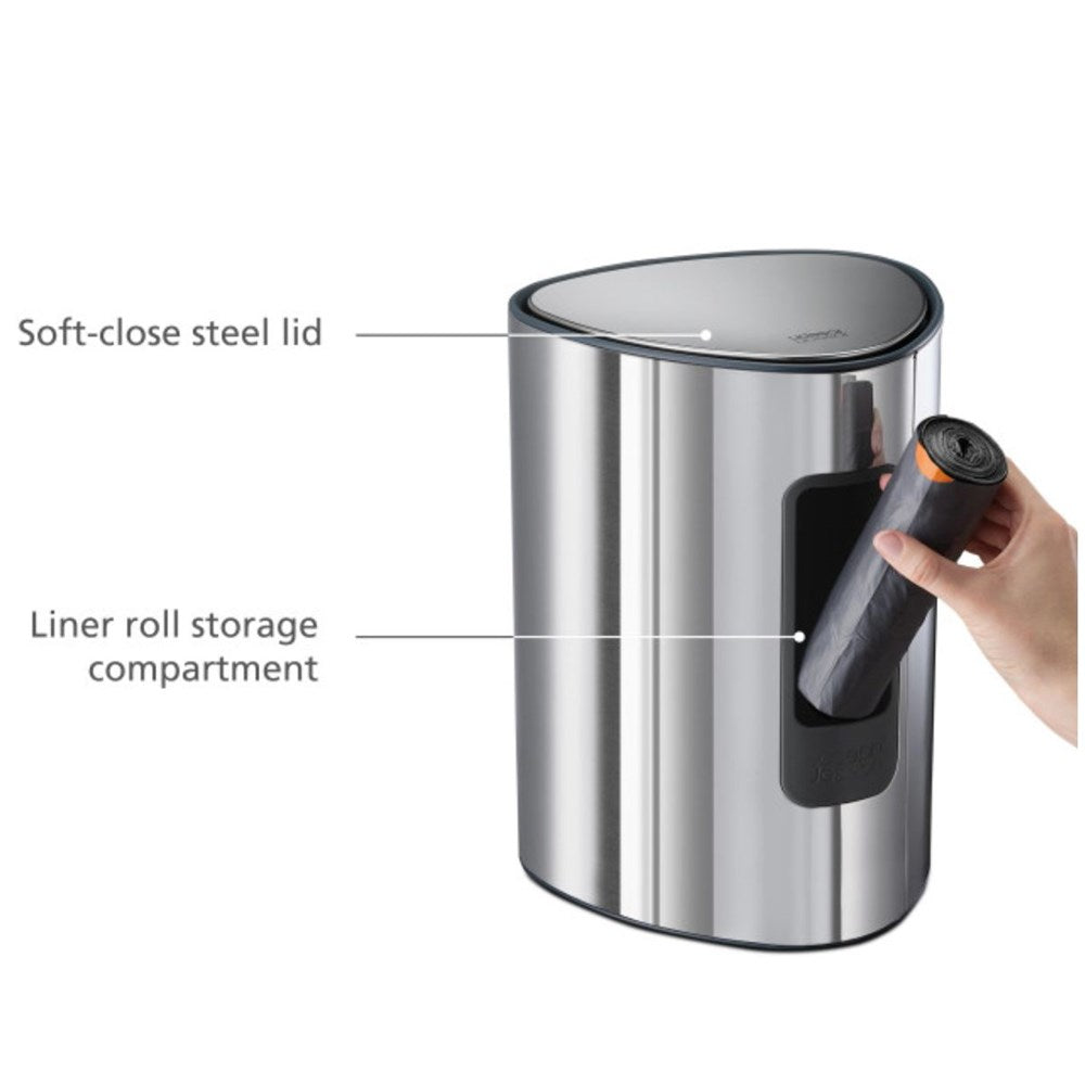 Joseph Joseph Luxe 5L Pedal Bin Stainless Steel