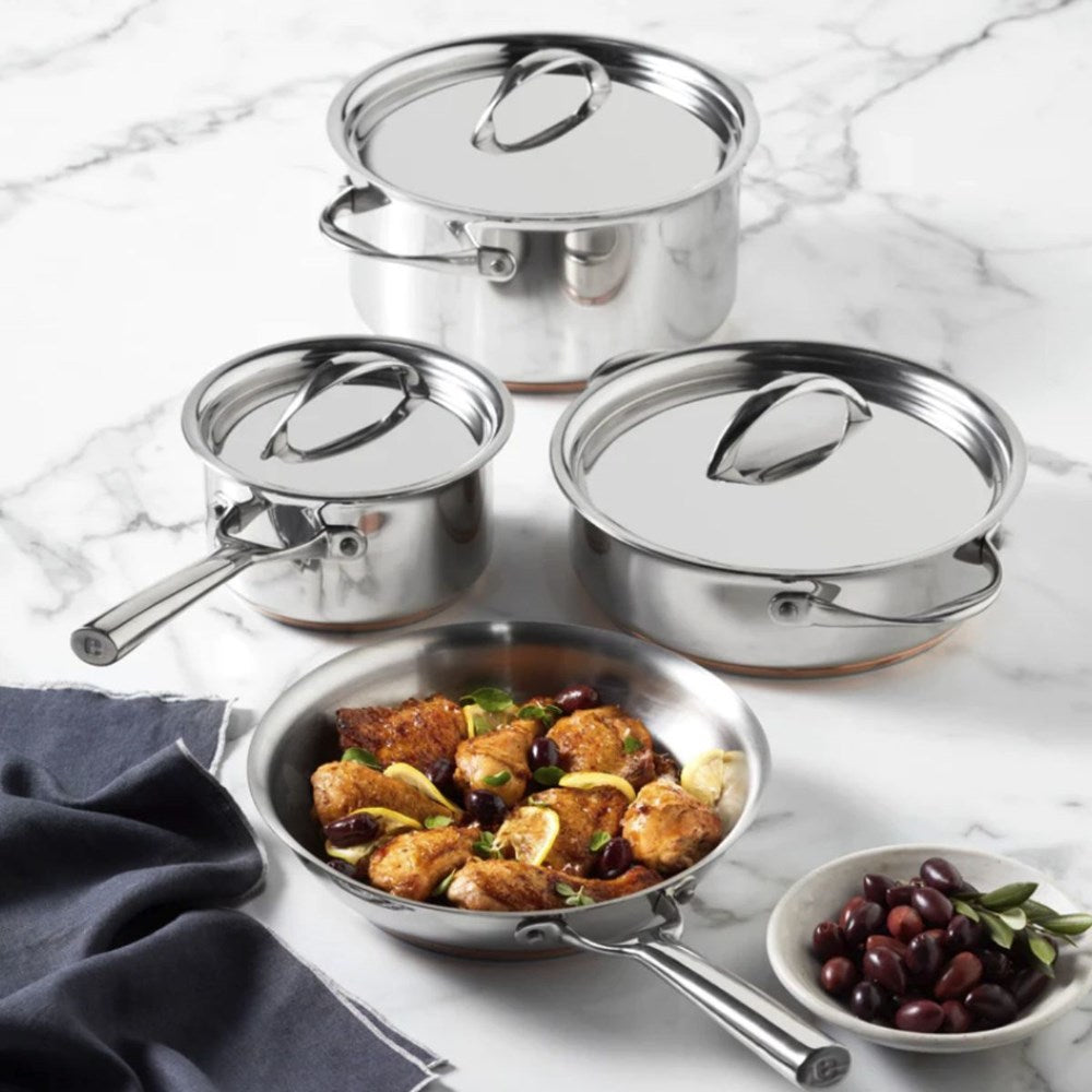 Essteele Per Vita Copper Base Saucepan Set - 4 Piece