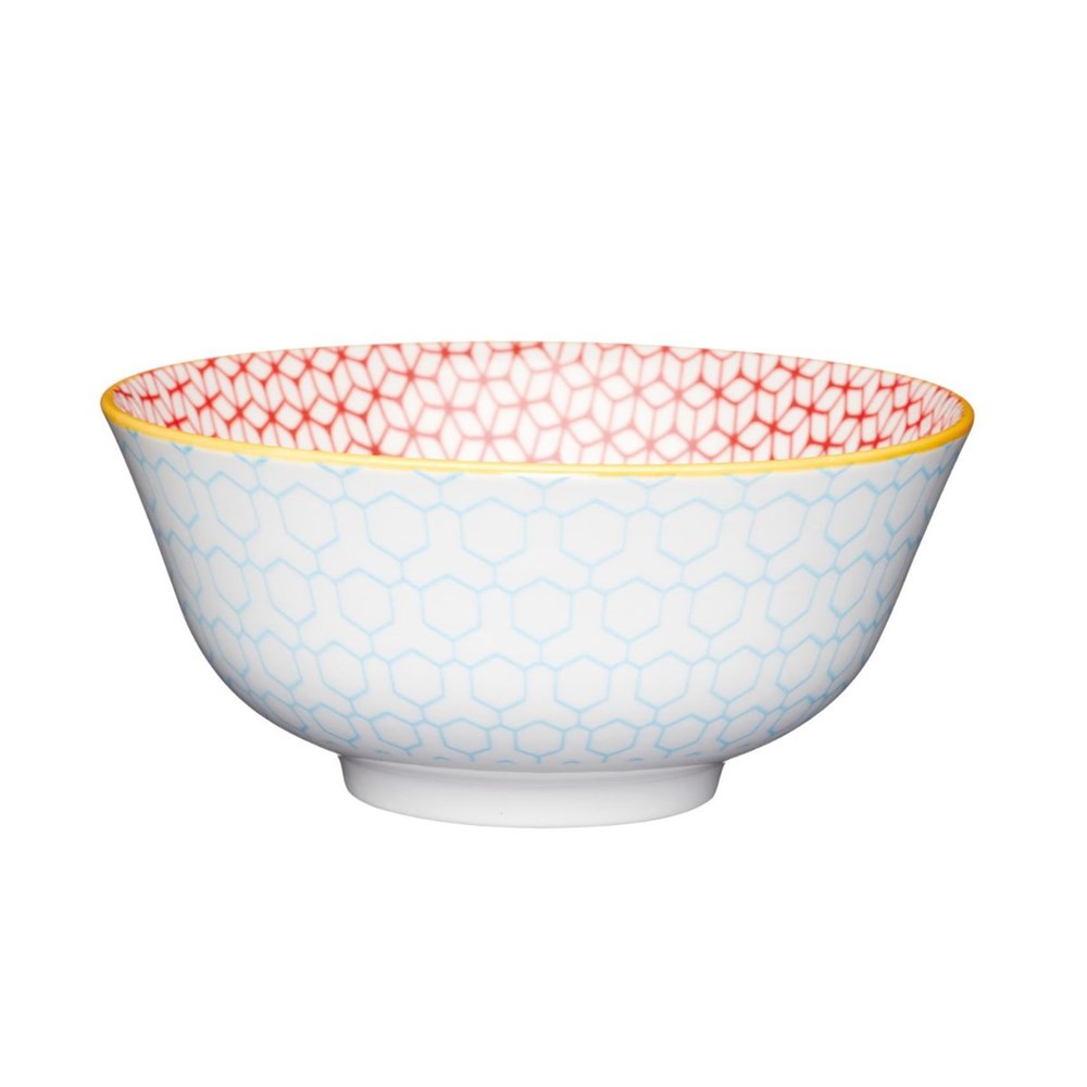 Mikasa Does It All Bowl - 16cm - Geometric Blue