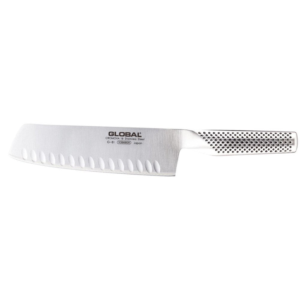 Global Classic Fluted Vegetable Knife - 18cm G-81