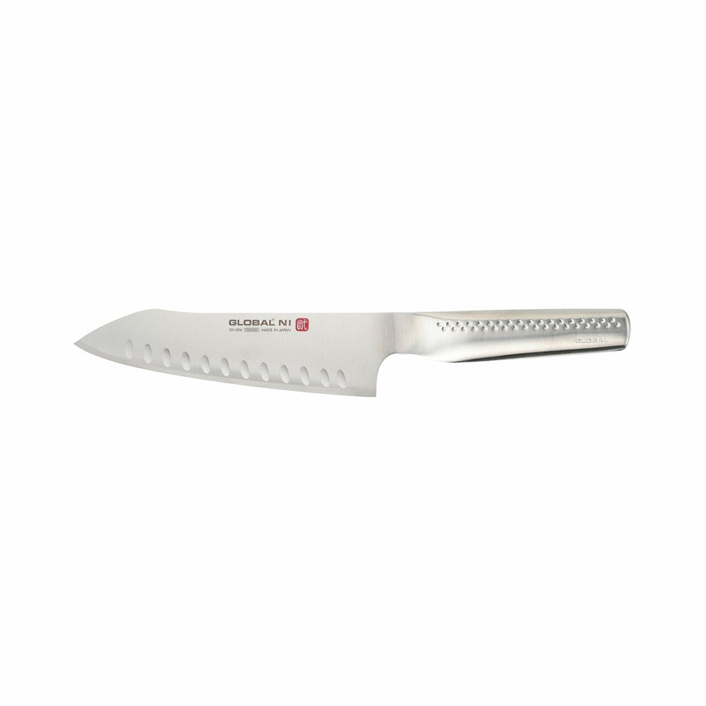 Global Ni Oriental Fluted Vegetable Knife - 18cm (GN006)