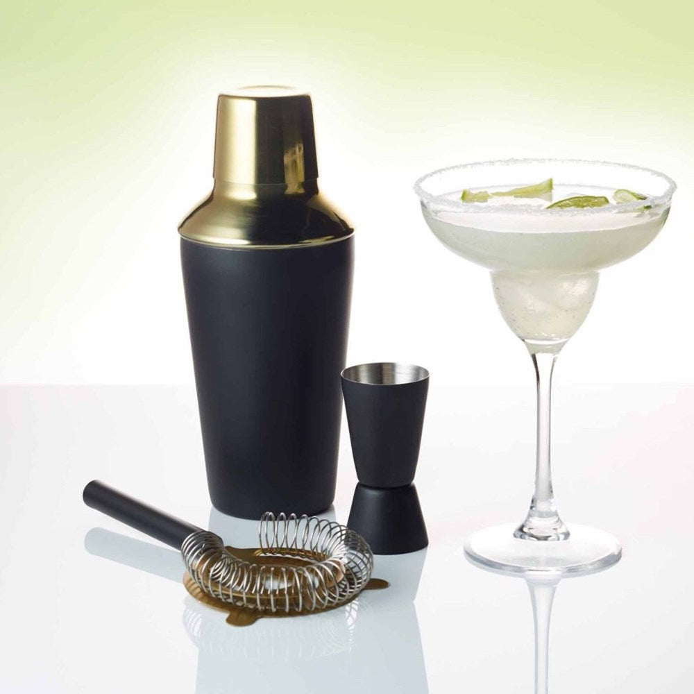 BarCraft Cocktail Set Black Set - 3 Piece