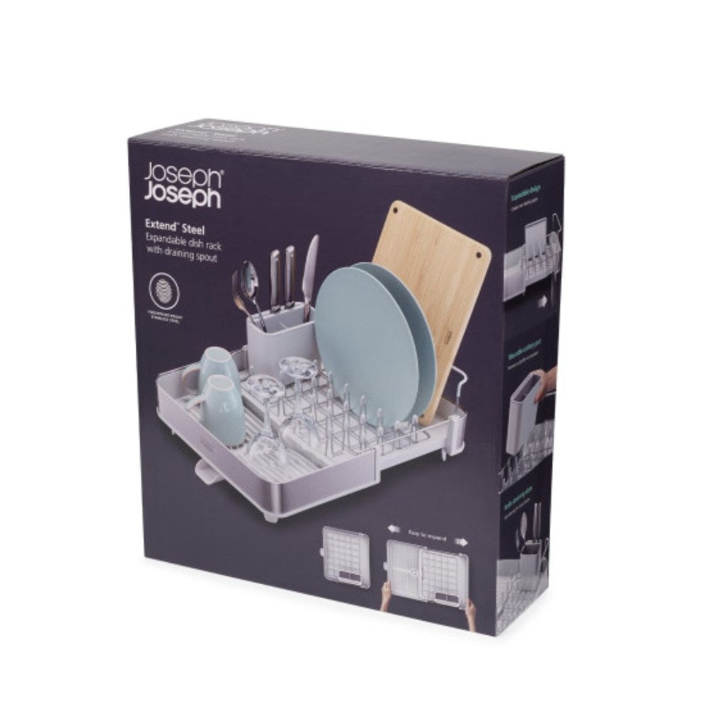 Joseph Joseph Extend Dish Rack Stainless Steel Stone