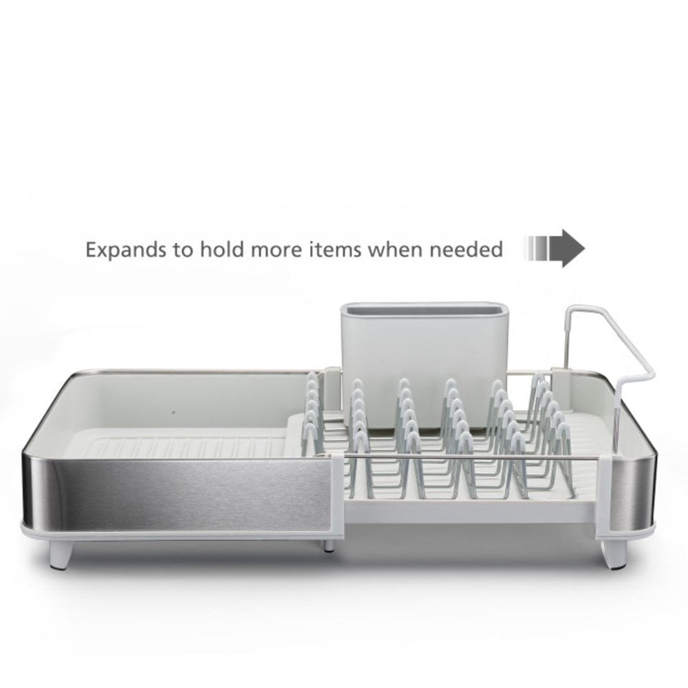 Joseph Joseph Extend Dish Rack Stainless Steel Stone