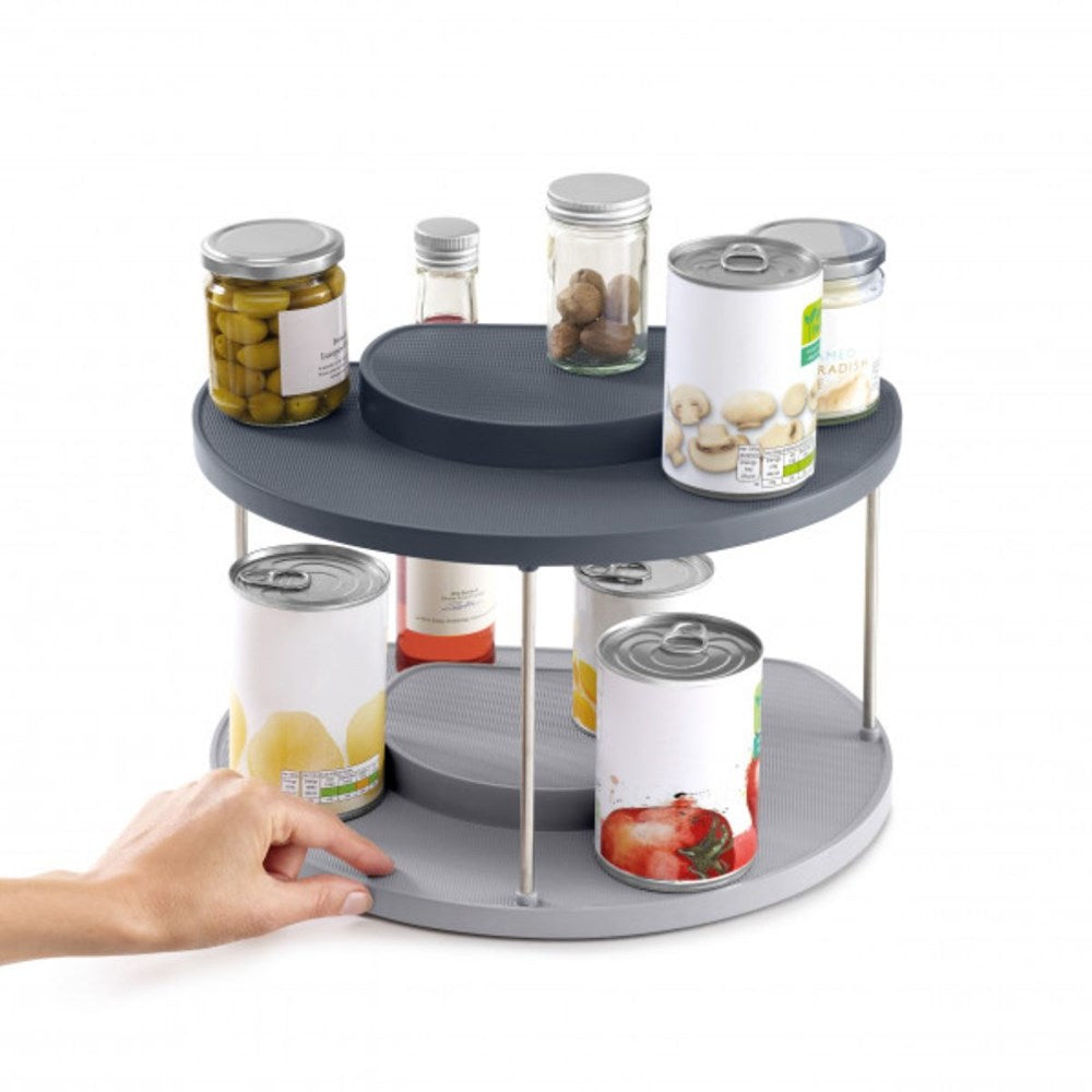 Joseph Joseph CupboardStore 2-tier Rotating Organiser - Grey