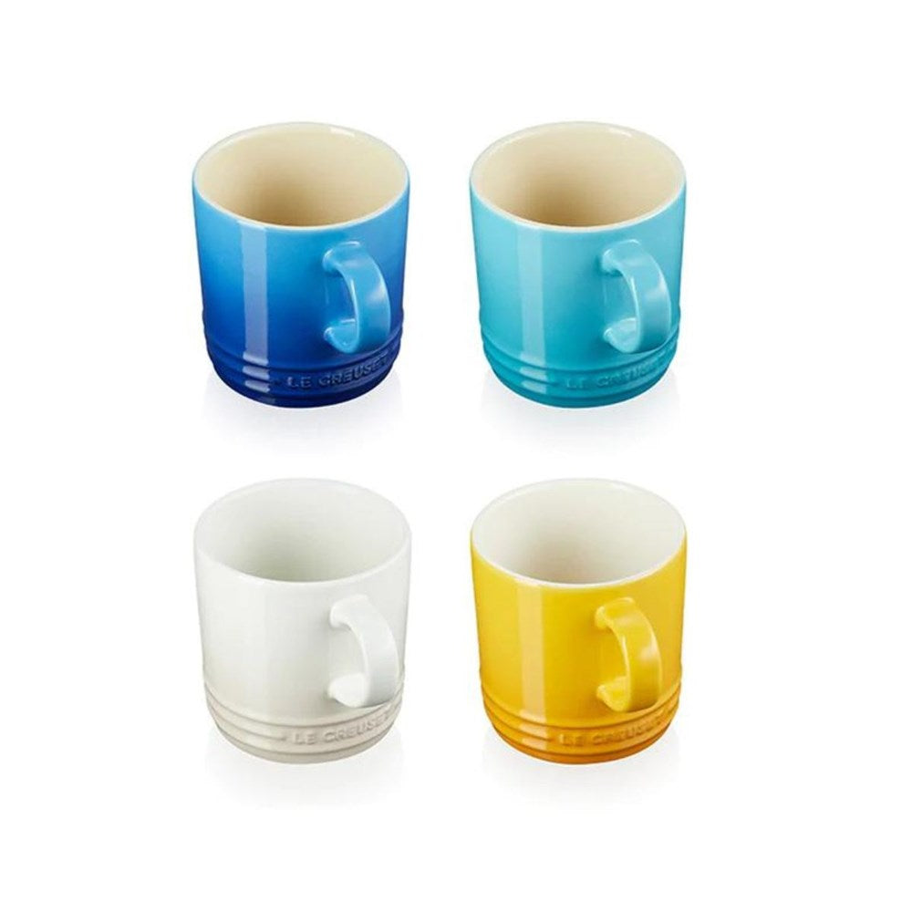 Le Creuset Stoneware Riviera Mugs 350ml -  Set of 4