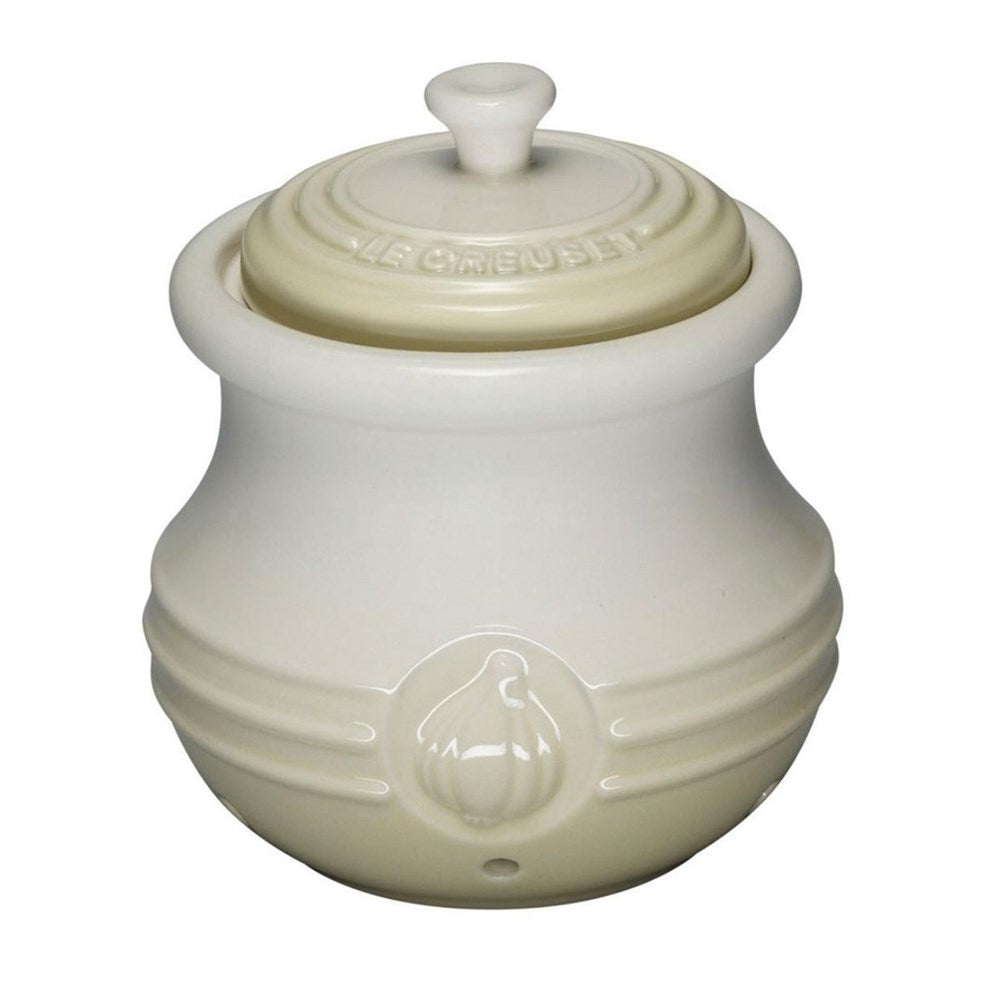 Le Creuset Stoneware Garlic Keeper - Meringue