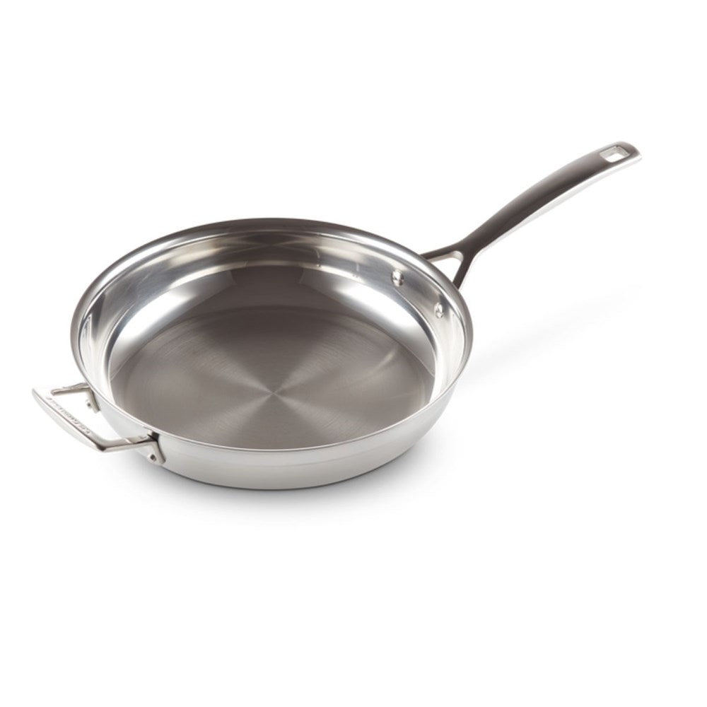 Le Creuset 3 Ply Stainless Steel Fry Pan with Helper Handle - 28cm