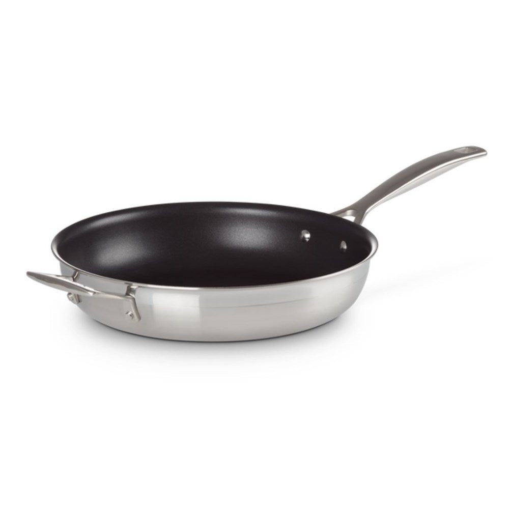 Le Creuset 3 Ply Stainless Steel Non-Stick Fry Pan with Helper Handle - 28cm