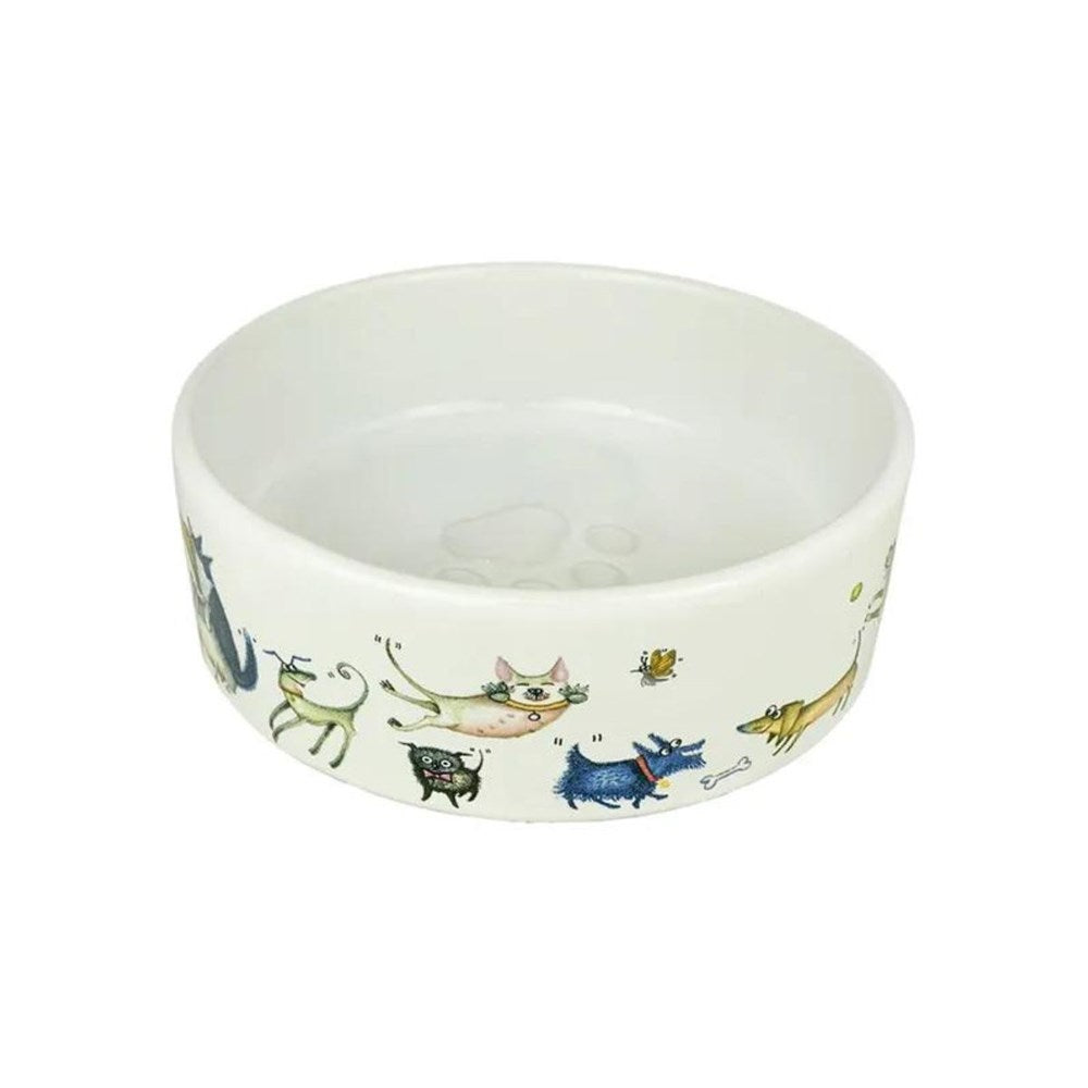 BIA Cordon Bleu Wags To Whiskers Dog Bowl - Small