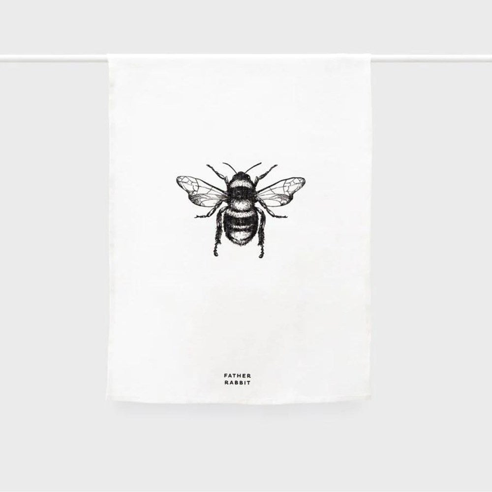 Father Rabbit Tea Towel - Bee