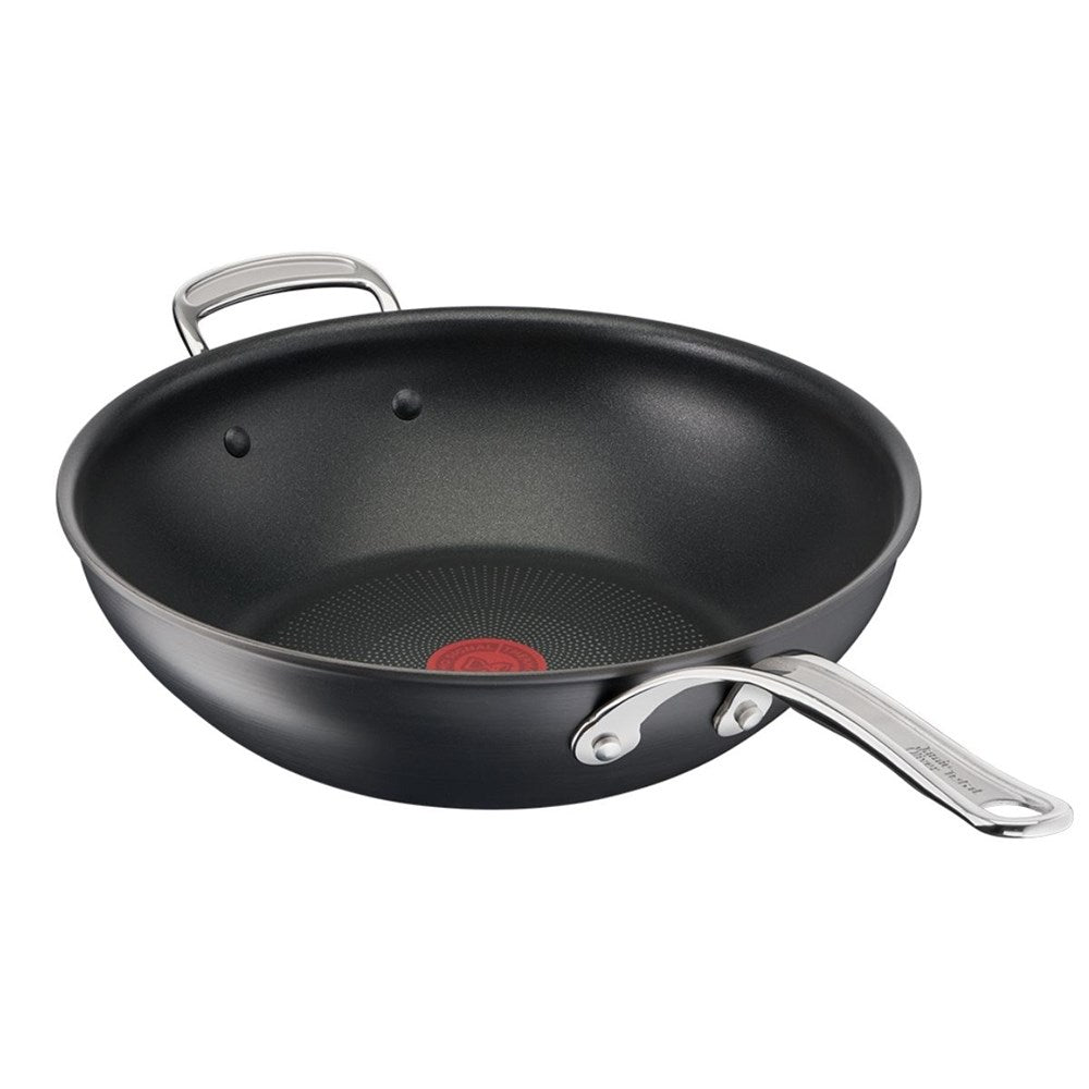 Jamie Oliver Cooks Classic Induction Hard Anodised Wok - 30cm