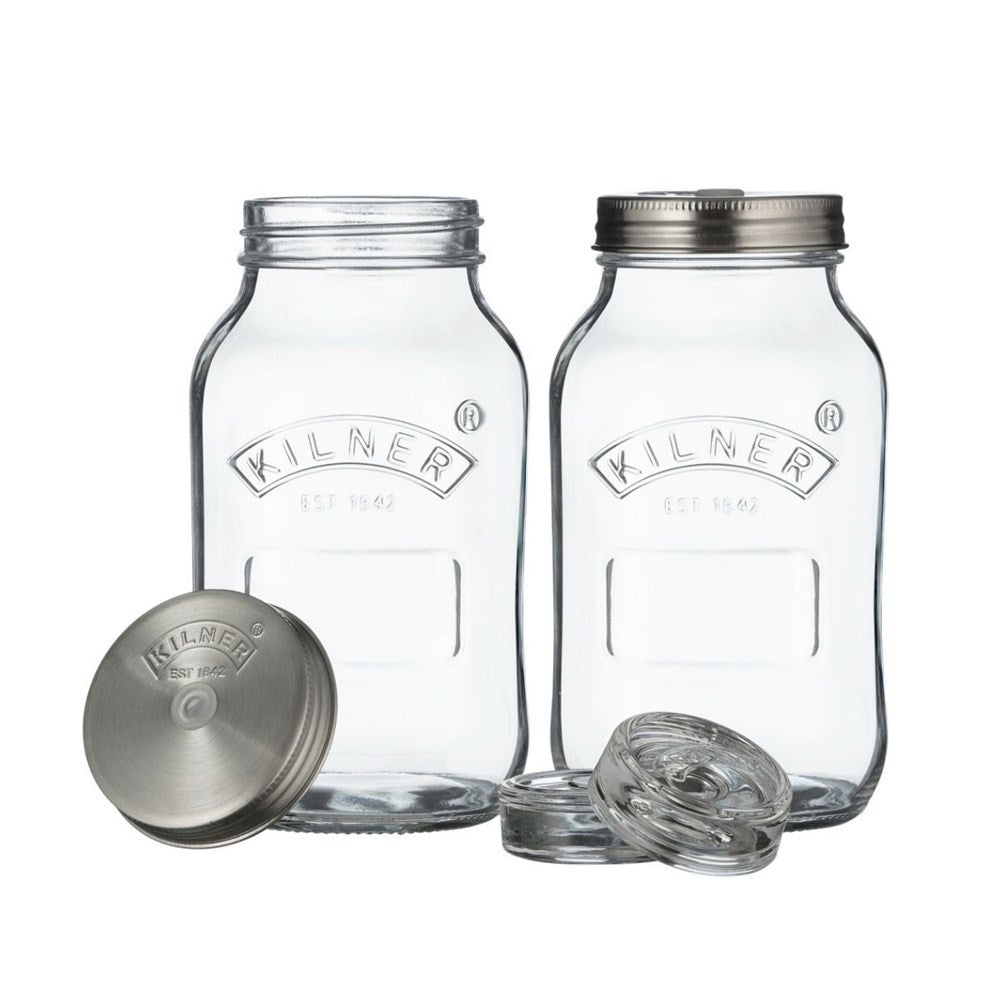 Kilner Fermentation Jars Set of 2 - 1L