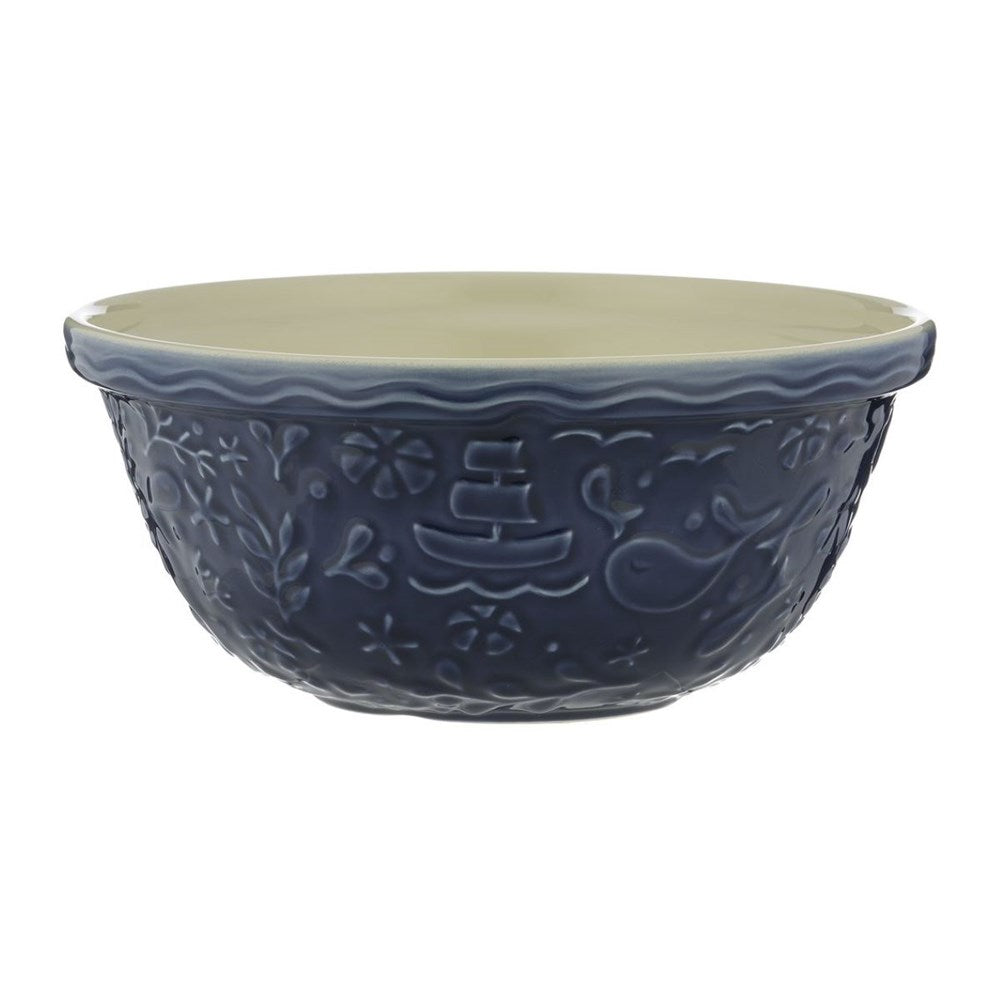 Mason Cash 'Nautical' Mixing Bowl - Dark Blue with Boats 29cm