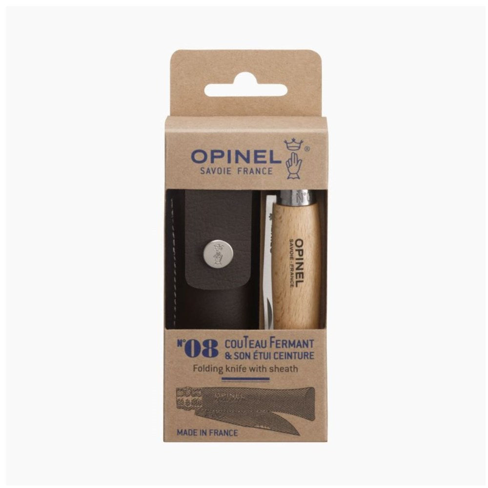 Opinel Traditional Knife & Sheath Set - Size 8