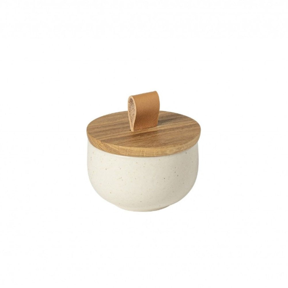 Casafina Salt Cellar with Wood Lid - 9cm