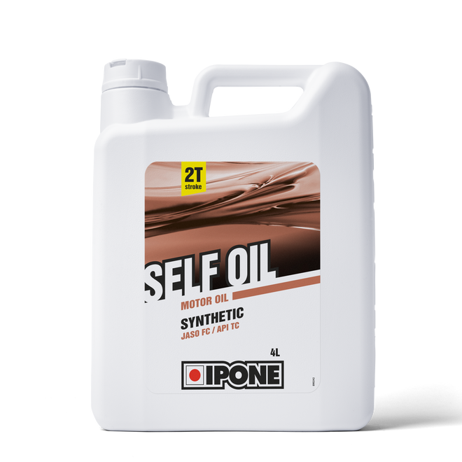 Bidon 4L Self Oil huile moteur pour engins 2 temps ipone
