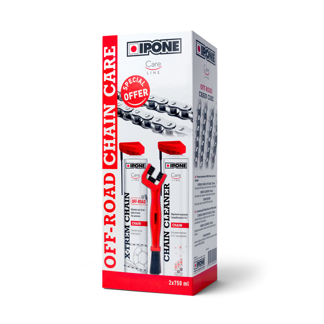 Kit de limpieza Ipone Road Chain Care 750 ML.