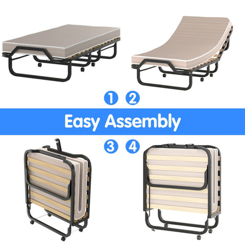Folding bed assembly